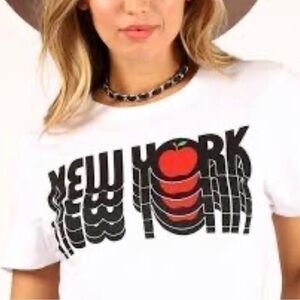 Prince Peter Collection NY Apple Repeat Tee White Size XS
